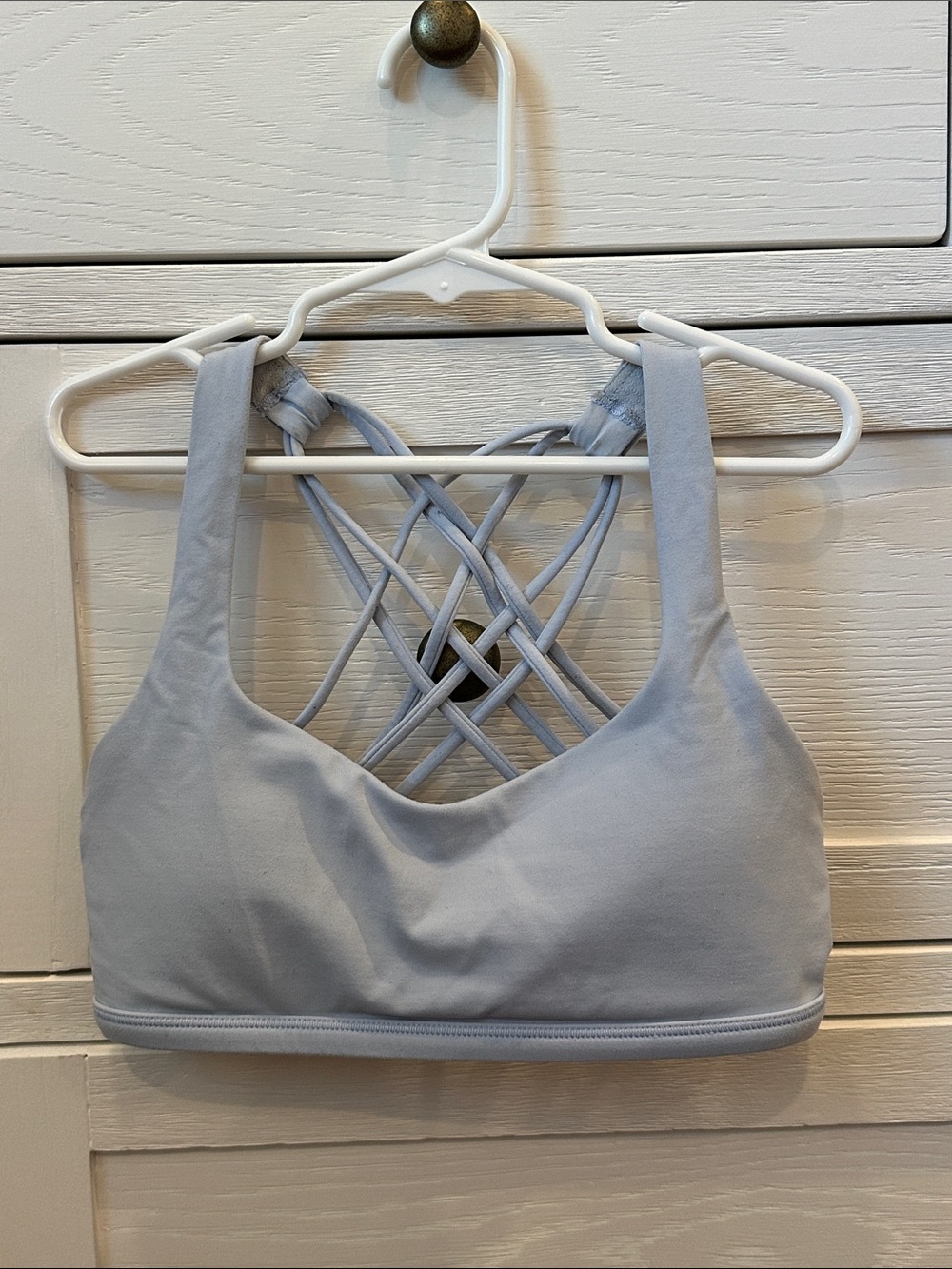 Lululemon Free to Be Wild Bra size 2 pale blue